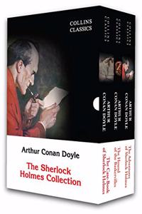 The Sherlock Holmes Collection : The Adventures of Sherlock Holmes, The Hound of the Baskervilles, The Case-Book of Sherlock Holmes
