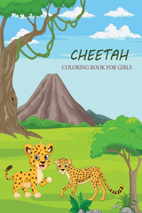 Cheetah Coloring book For Girls: Cheetah Coloring book For Adults