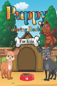 Puppy Coloring Book For Kids