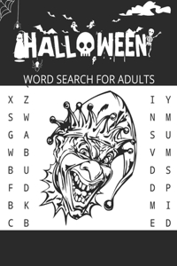 Halloween Word Search for Adults
