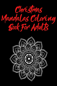 Christmas Mandala.Coloring Book For Adults