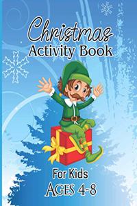 Christmas activity book for kids ages 4-8