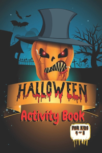 Halloween Activity Book for Kids 4-8