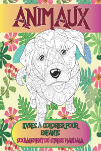 Livres à colorier pour enfants - Soulagement du stress Mandala - Animaux