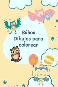 Búhos Dibujos para colorear