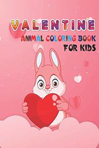 Valentine Animal Coloring Book For Kids