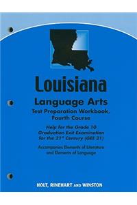 Elements of Literature: Language Arts Test Preparation Workbook Fourth Course