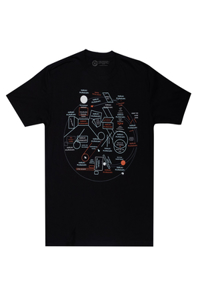 Haruki Murakami Novel Map Unisex T-Shirt XX-Large