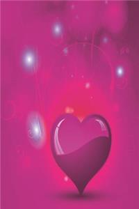 Notizbuch Leuchtendes Herz in Pink