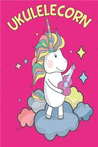 UkuleleCorn Music Book With Ukulele Cord Chart, Ukulele Tabs For Kids Learning To Play The Ukulele & Love Unicorns