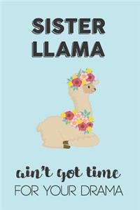 Sister Llama Aint Got Time For Your Drama