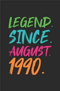 Legend Since August 1990