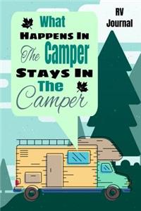 What Happens In The Camper Stays In The Camper RV Journal
