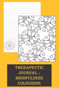 Therapeutic Journal & Mindfulness Colouring: Lined Notebook with Mandala's and Patterns Promoting Inner Peace and Calm