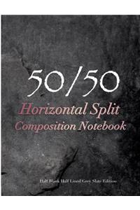 50/50 Horizontal Split Composition Notebook