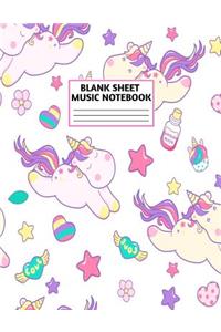 Blank Sheet Music Notebook