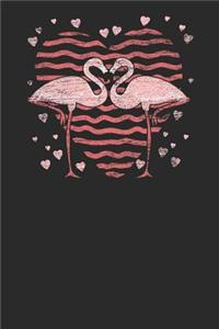 Flamingo With Hearts