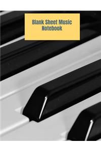 Blank Sheet Music Notebook