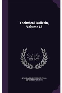 Technical Bulletin, Volume 13