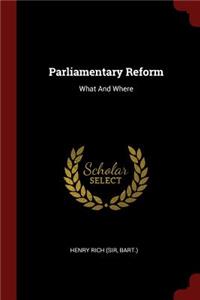 Parliamentary Reform