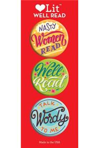 Well Read 3-Button Assortment