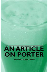 An Article on Porter