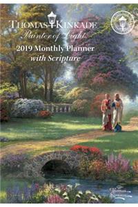 Thomas Kinkade Painter of Light with Scripture 2019 Monthly Pocket Planner Calendar