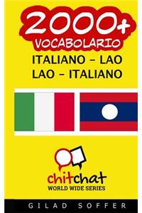 2000+ Italiano - Lao Lao - Italiano Vocabolario