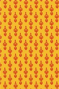 Egyptian Pattern Red Orange Yellow Journal To Write In Notes