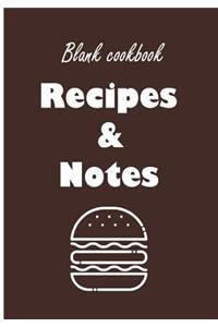 Blank cookbook