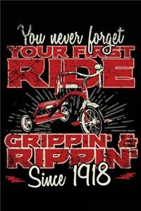 You Never Forget Your First Ride Grippin' & Rippin' Since 1918