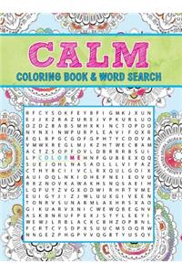 Calm Coloring Book & Word Search