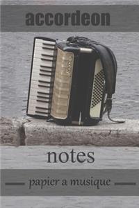 accordeon notes papier a musique