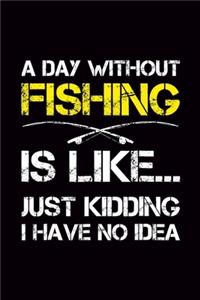 A Day Without Fishing Is Like...Just Kidding No Idea