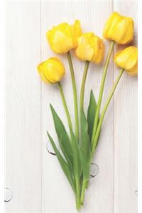 Yellow Tulip Floral Notebook