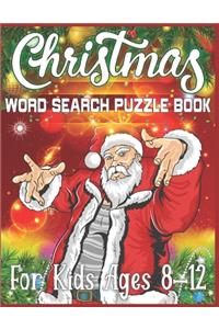 Christmas Word Search Puzzle Book For Kids Ages 8-12