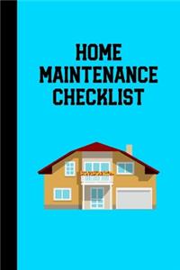 Home Maintenance Checklist