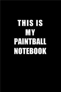 Notebook For Paintball Lovers