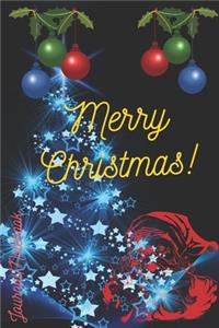 Merry Christmas Journal Notebook