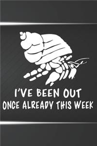 I've Been Out Once Already This Week Notebook Journal
