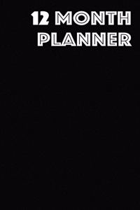 12 Month planner