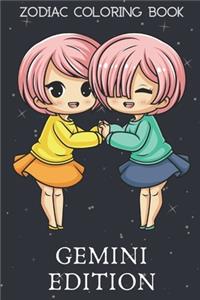 Zodiac Coloring Book Gemini Edition