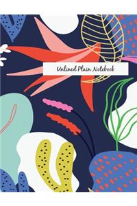 Unlined Plain Notebook