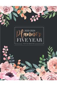 2020-2024 Five Year Planner for 60 Months
