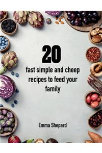20 fast simple and cheap recipes to feed your family