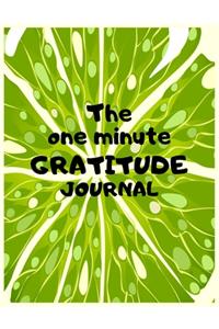 The one minute gratitude journal