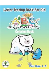 Letter Tracing book for kid, ABC Alphabet Coloring Book.