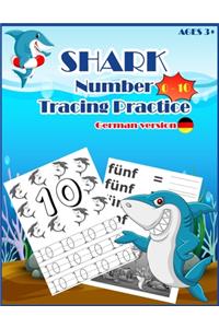 SHARKSNUMBER Tracing Practice (German Version)