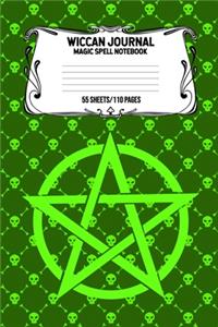 Wiccan Journal Magic Spell Notebook 55 Sheets/110 Pages
