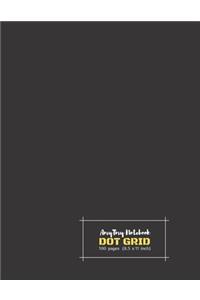 Dot Grid Notebook - AmyTmy Notebook - 8.5 x 11 inch - 100 pages